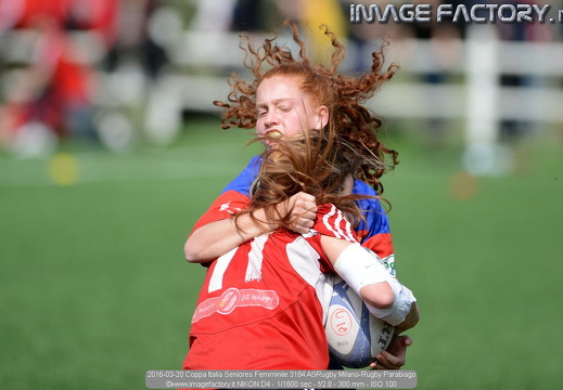 2016-03-20 Coppa Italia Seniores Femminile - ASRugby Milano-Rugby Parabiago (0-4)
